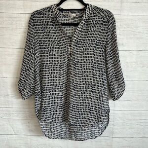 Teenbell Patterned Half Sleeve Blouse | SIZE S